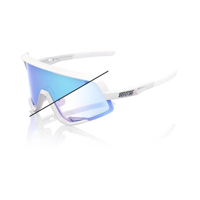 100% Glendale LE Bastille Blue Mirror Sunglasses Photochromic Lens