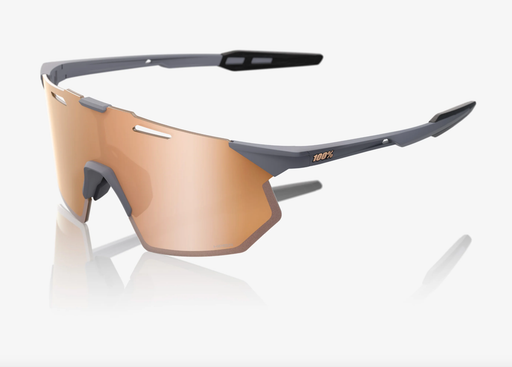 100% Hypercraft SQ Soft Tact Grey Sunglasses, HiPER Copper Mirror
