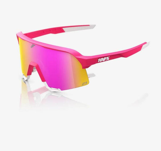 100% S3 Sunglasses, Tatis 24 LE frame - HiPER Vital Pink Mirror Lens