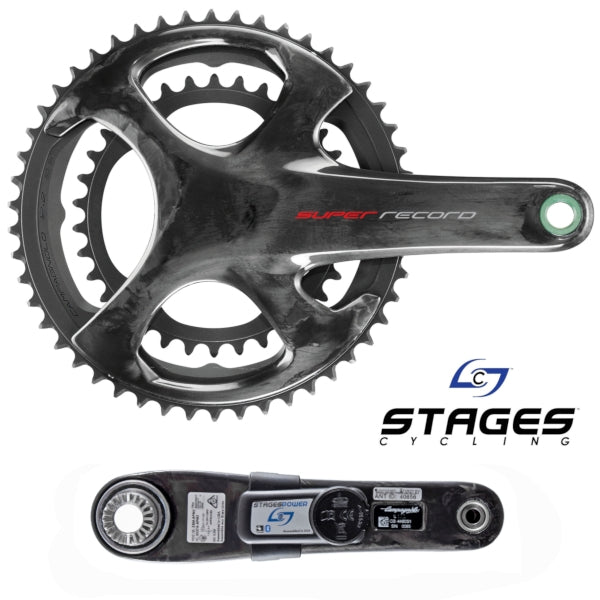 170mm - 50/34t Campagnolo Super Record 12 Crankset, L Power Meter - Options