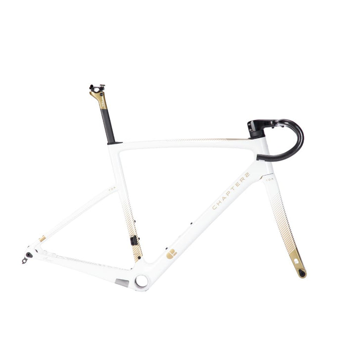 Chapter2 TOA Carbon Disc Brake Frameset White + Gold - Options